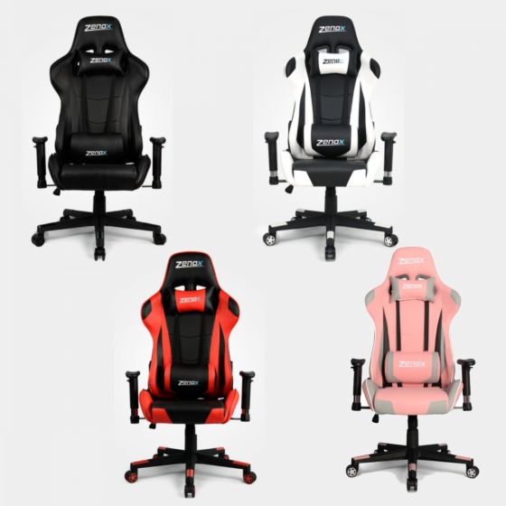 Zenox - Mercury Series 水星系列電競椅 (黑色 / 粉紅色 / 紅色 / 白色) Z-5063_all