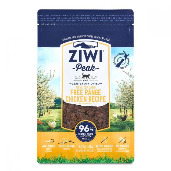Ziwipeak - 風乾貓糧 - 放養雞配方 (1公斤 / 2.2磅) #595815 ZIWI_ACC1000
