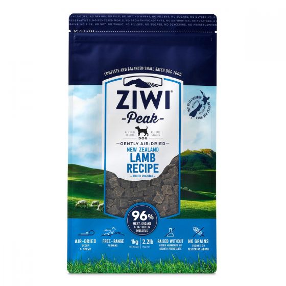 Ziwipeak - 風乾狗糧 - 羊肉配方 (1公斤 / 2.2磅) #590599 ZIWI_ADL1000