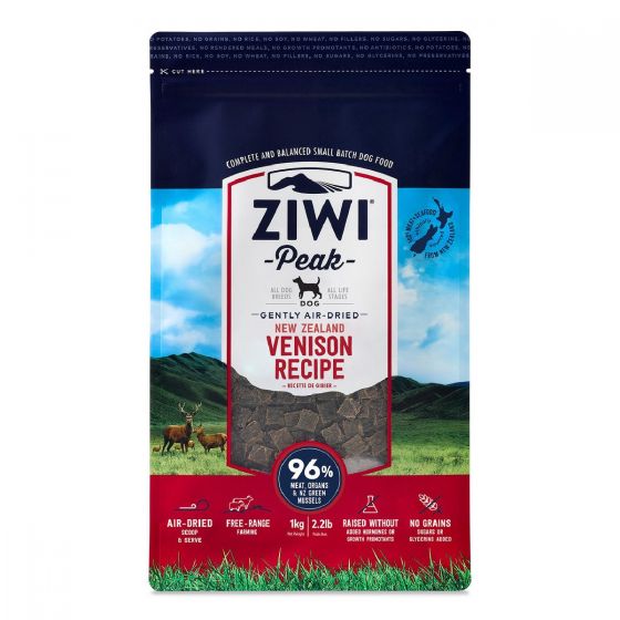 Ziwipeak - 風乾狗糧 - 鹿肉配方 (1公斤 / 2.2磅) #590612 ZIWI_ADV1000