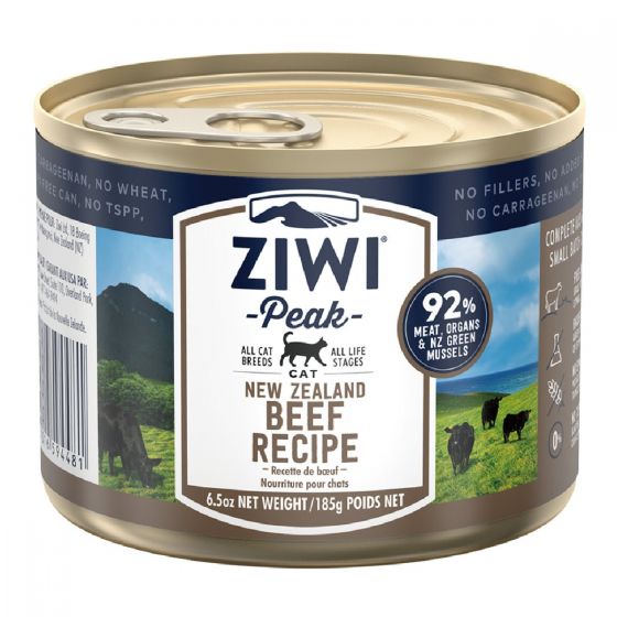 Ziwipeak - 鮮肉貓罐頭 - 牛肉配方 (185g / 6.5oz) #594481 ZIWI_CCB185
