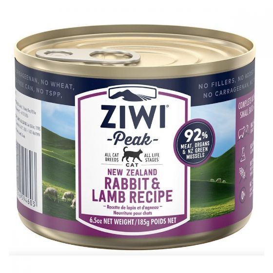 Ziwipeak - 兔肉&羊肉 | 貓罐頭 (185g) #594603 ZIWI_CCRL185
