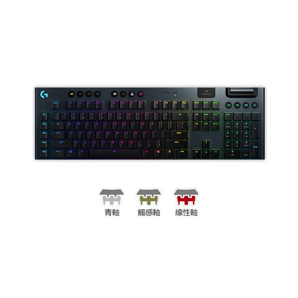 Logitech - G913 Lightspeed RGB Wireless Mechanical Gaming Keyboard Black  (GL Clicky / Linear / Tactile) [Free Gift: Logitech G Premium Wrist Pad,