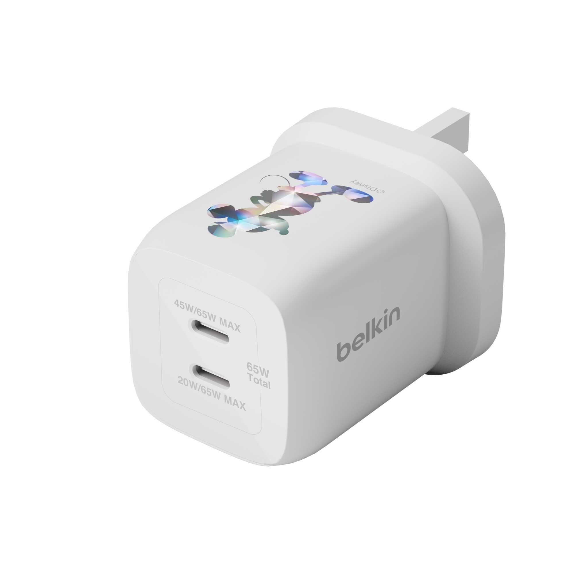 Belkin - BoostCharge Pro 雙USB-C® GaN PPS 65W 快速家用式充電