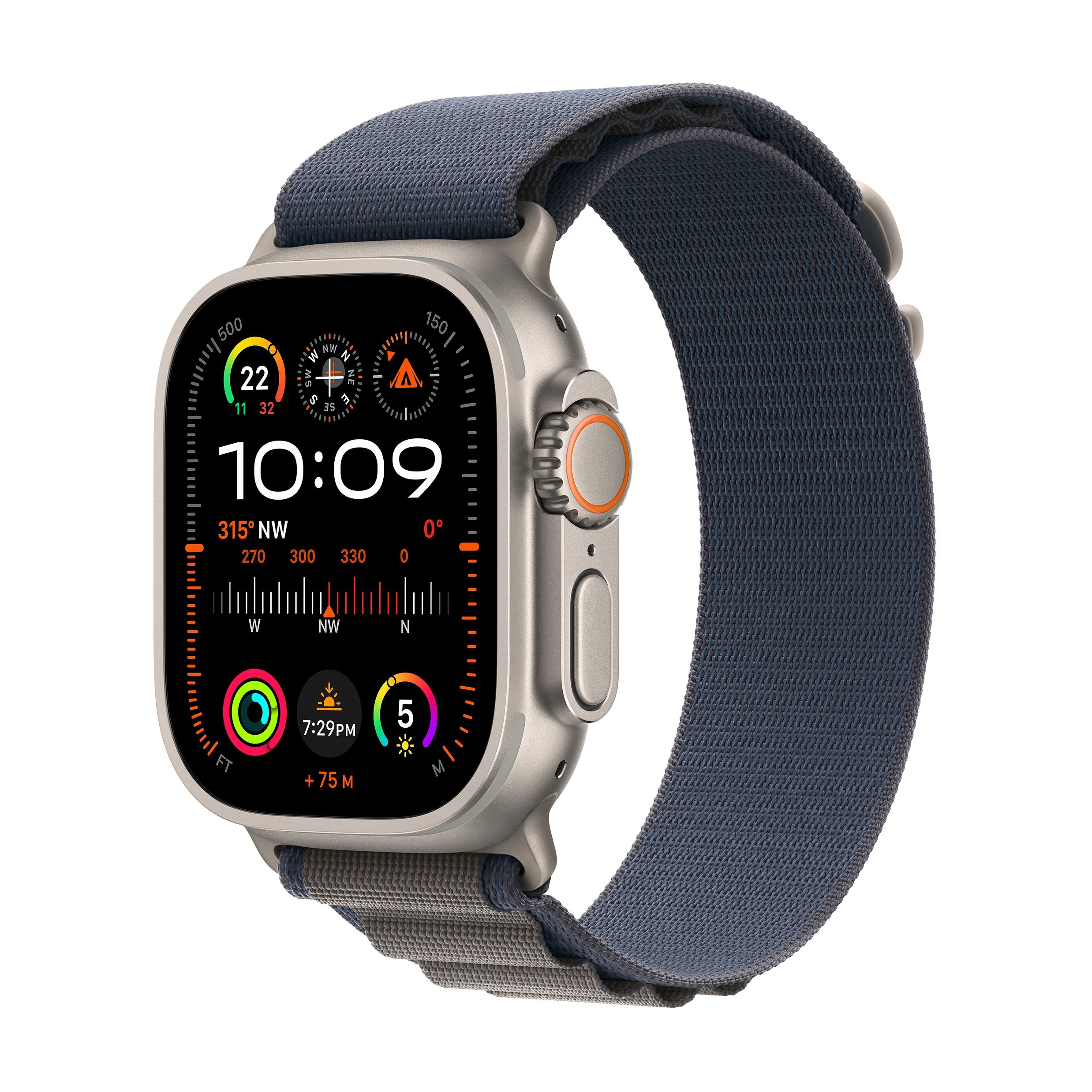 Apple Watch Ultra 2 GPS + 流動網絡, 49mm鈦金屬錶殼配登峰手環| The 