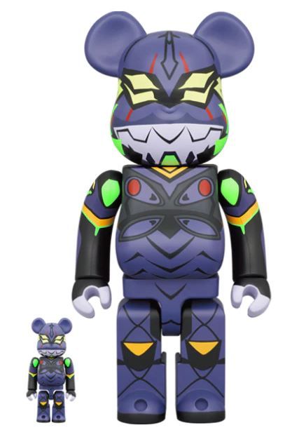 Be@rbrick - Evangelion Eva13 (New Paint Ver.) 400% & 100%