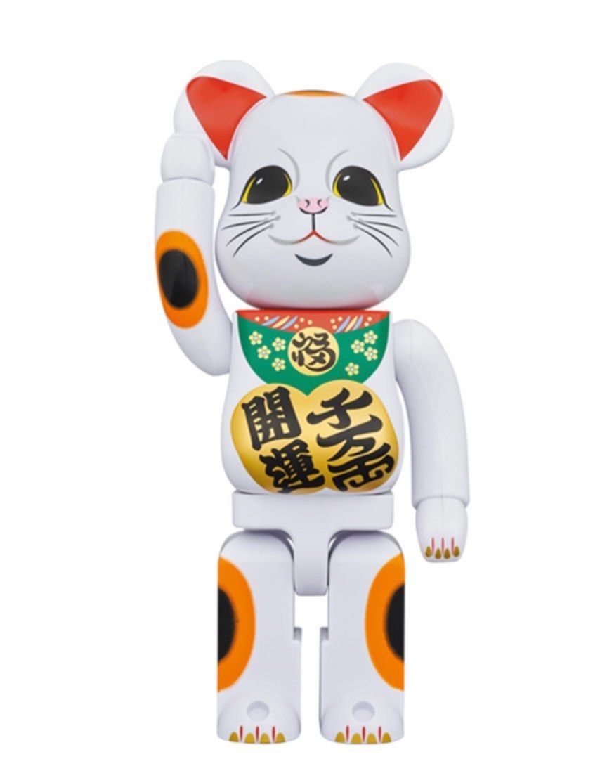 Be@rbrick - 招き猫開運・千万両Be@rbrick - 白色招財貓400% | The