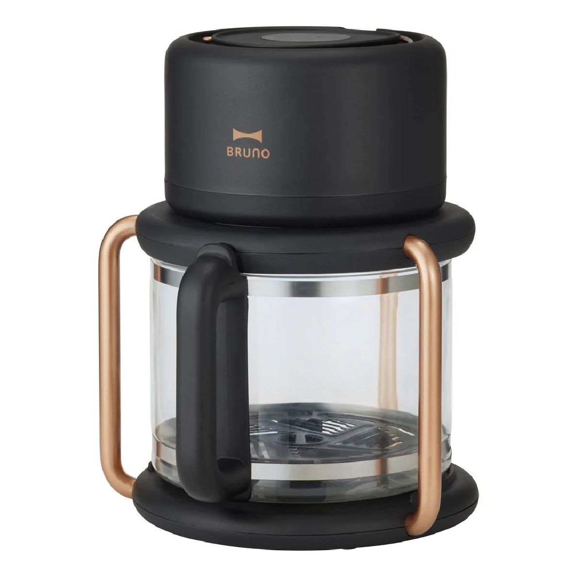 Bruno - Glass Air Fryer - Charcoal Black BOE122 (Black / Ivory