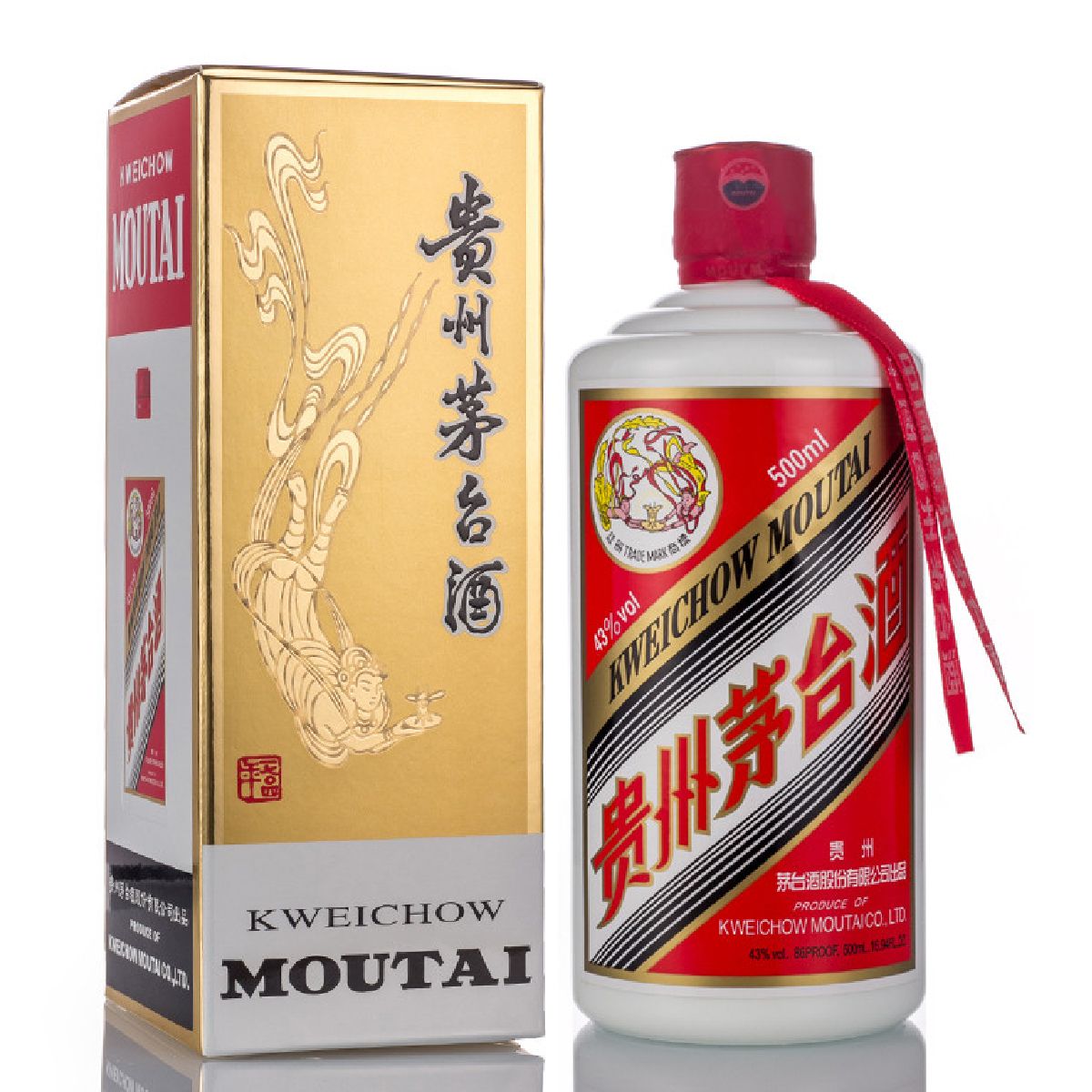 Amazon.co.jp: 貴州茅台酒 きしゅうまおたいしゅ 43度 500ml
