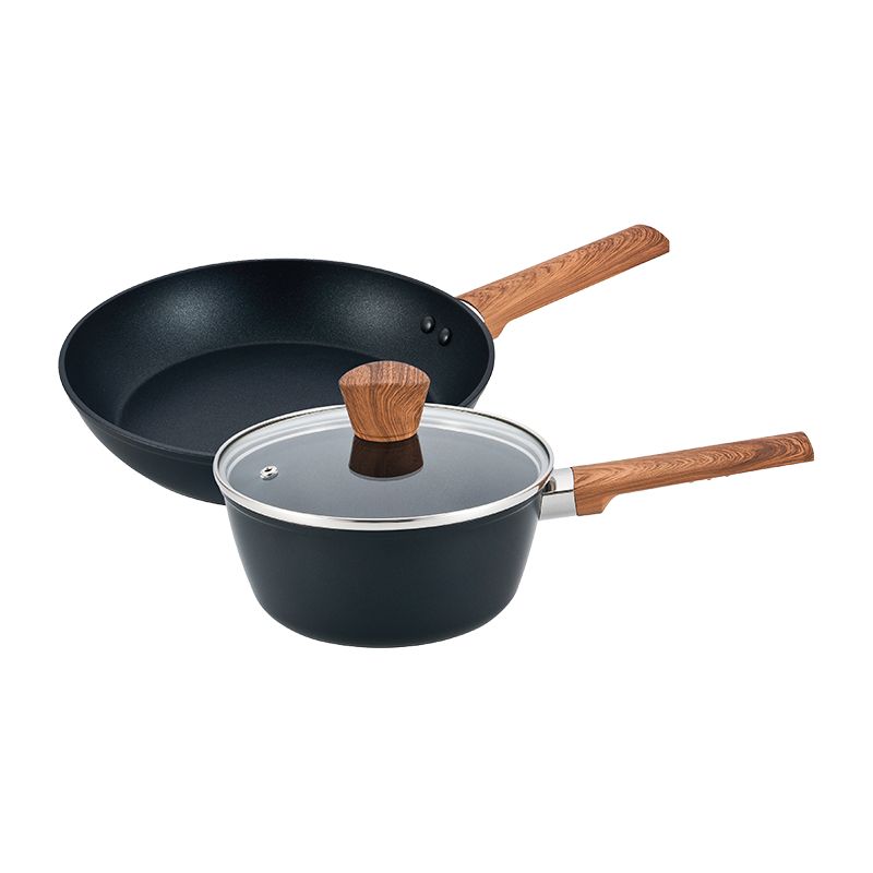 Forged Aluminum Non-Stick Cookware 3-Piece Set: 24CM Fry Pan