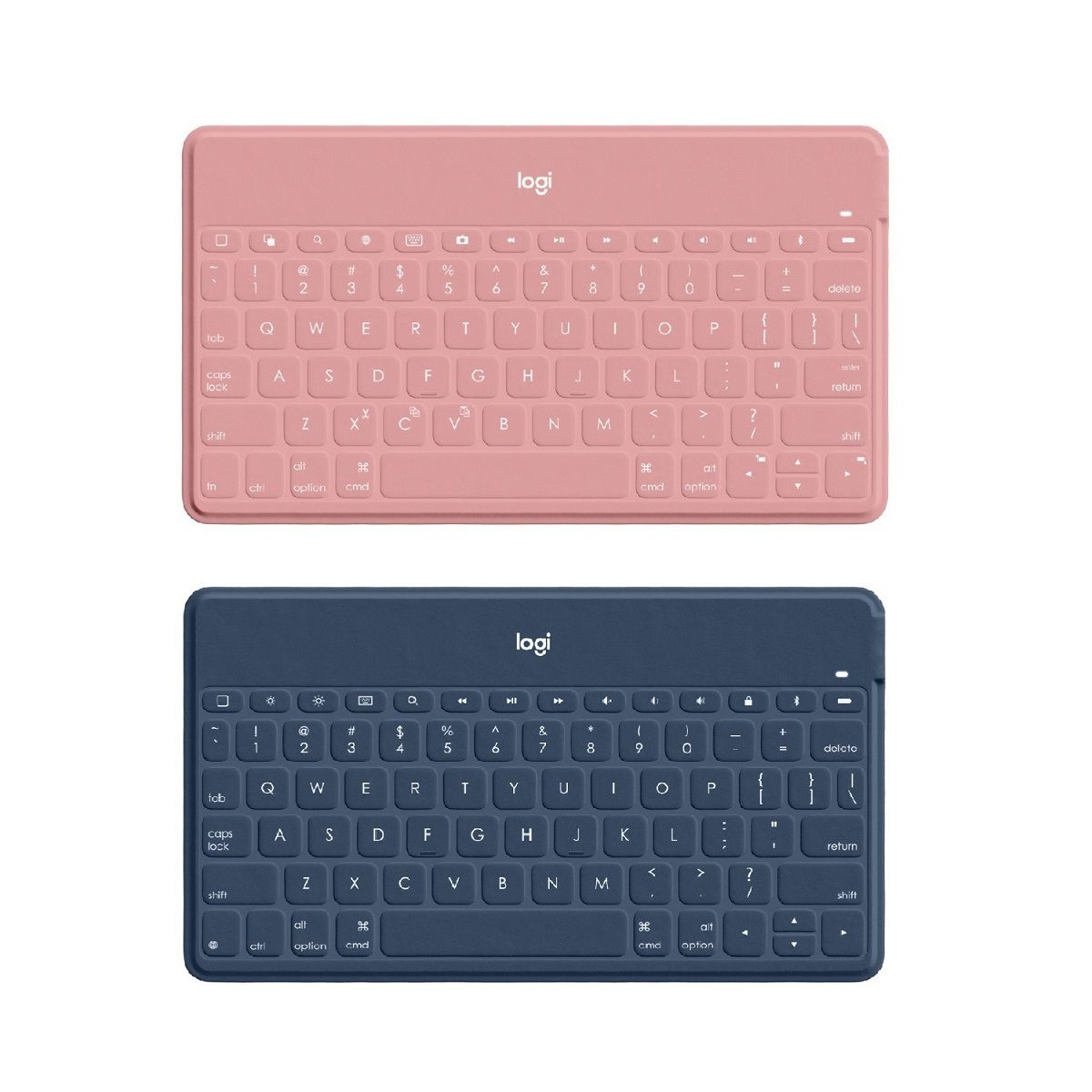 Logitech® Keys-to-Go 超薄鍵盤適用於iPad ( 粉紅色/藍色) | The