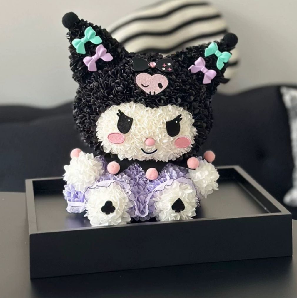 Lets Buy What You Like - Kuromi Preserved Flowers (Premium Acrylic