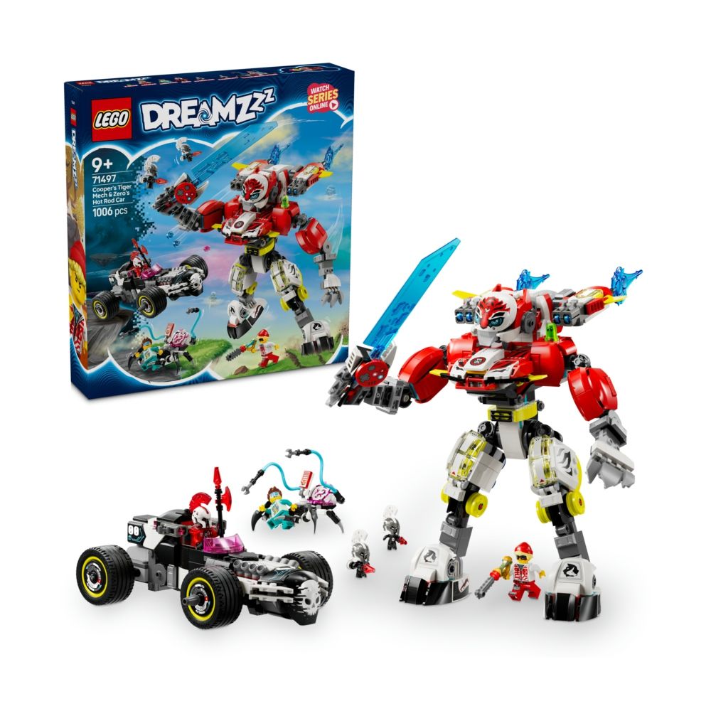 LEGO® - DREAMZzz 71497 Cooper的老虎機甲和Zero的改裝車(追夢者
