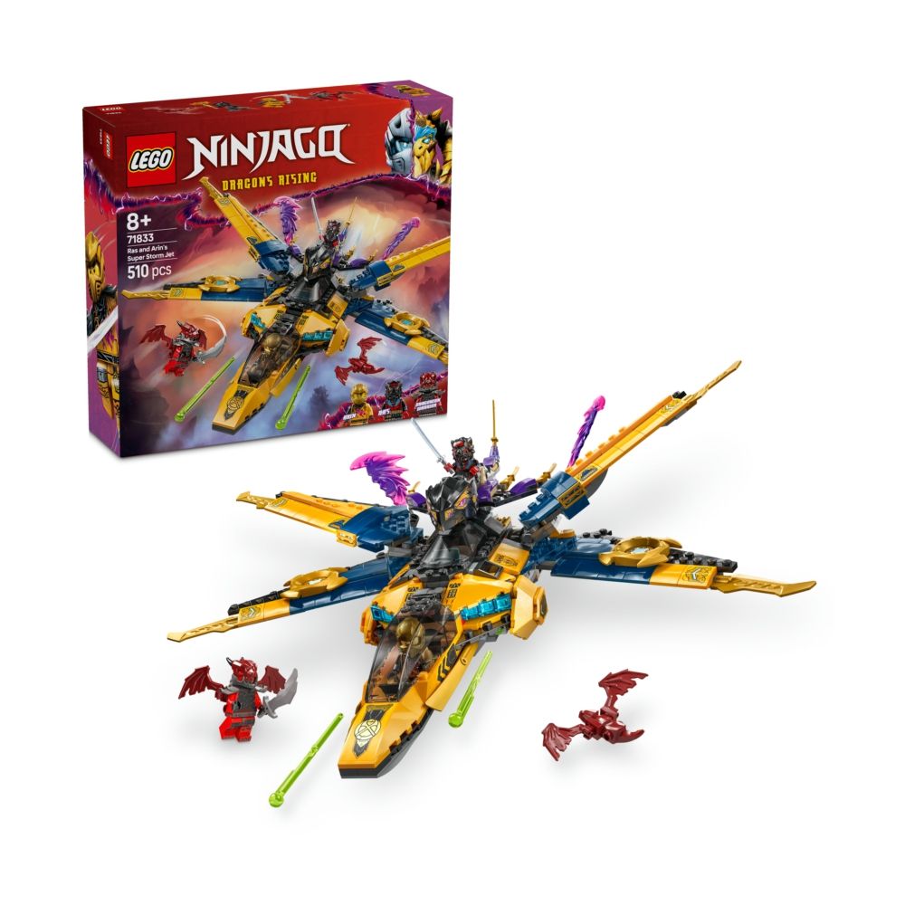 おもちゃ LEGO® - Ninjago® 71833 拉斯和亞林的超級風暴噴射機(忍者玩具,猛龍
