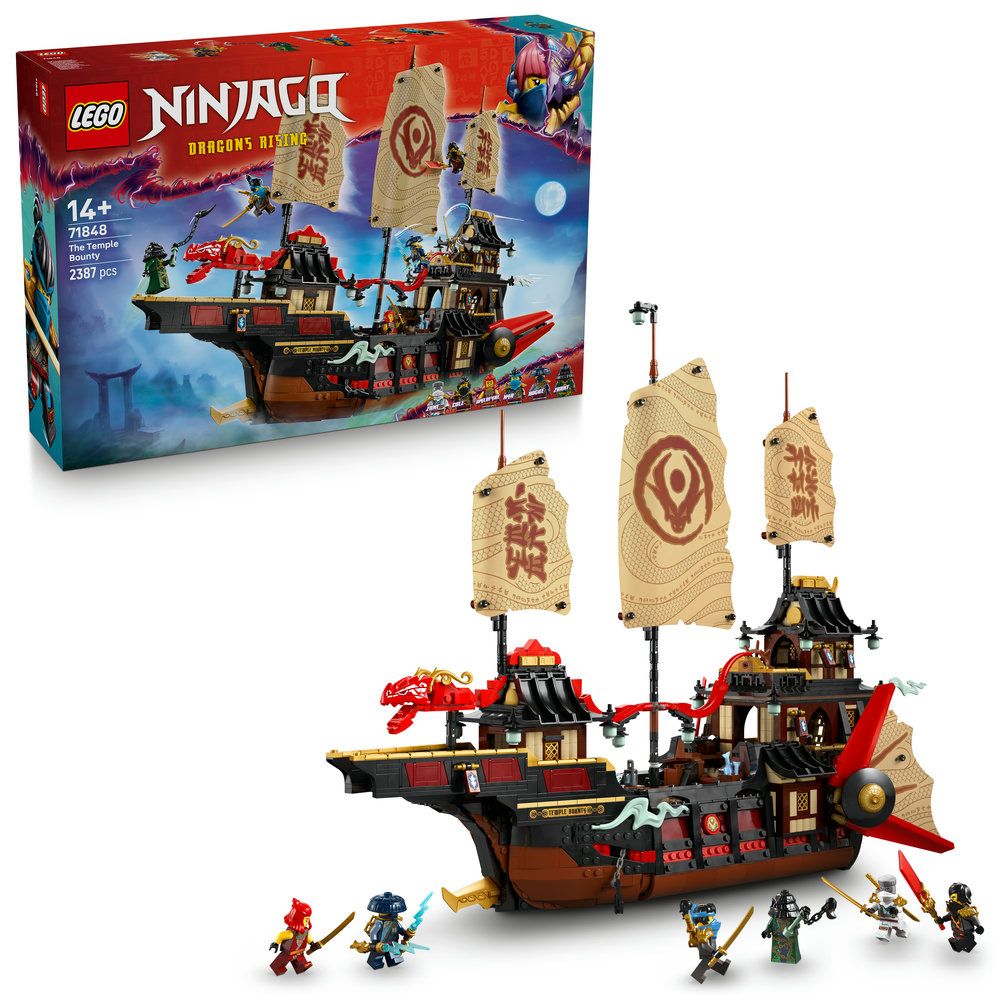 LEGO® - Ninjago® 71848 寺廟賞金號(忍者積木,兒童玩具,幼兒積木,猛龍