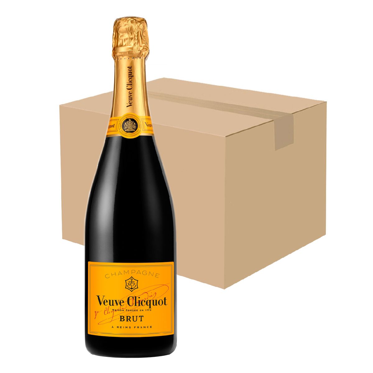Full Case) Veuve Clicquot Brut Yellow Label Champagne x 6 btls