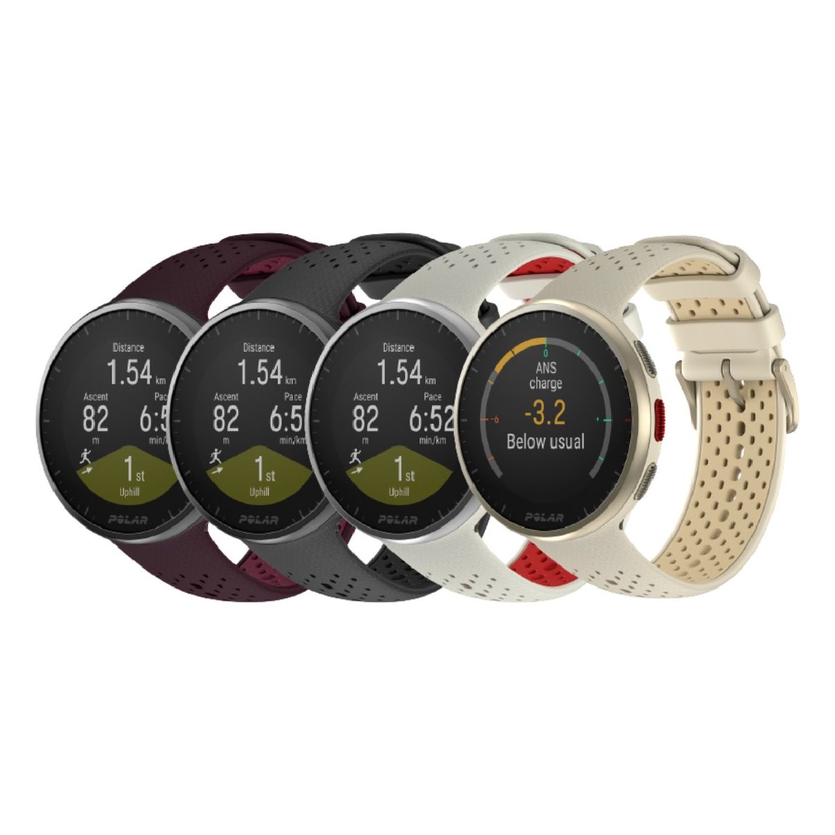 POLAR - Pacer Pro (Carbon Gray / Snow White / Autumn Maroon / Gold