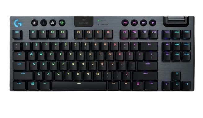 Logitech - G913 TKL Lightspeed RGB 無線機械式鍵盤黑/白色(GL 觸感軸