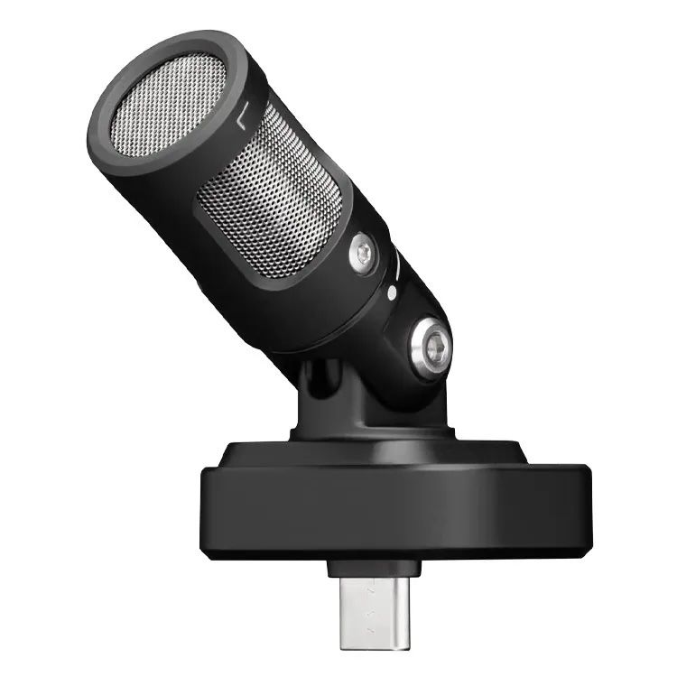 Shure - MV88 USB-C 立體聲麥克風適用於iPhone 和Android - MV88-USBC