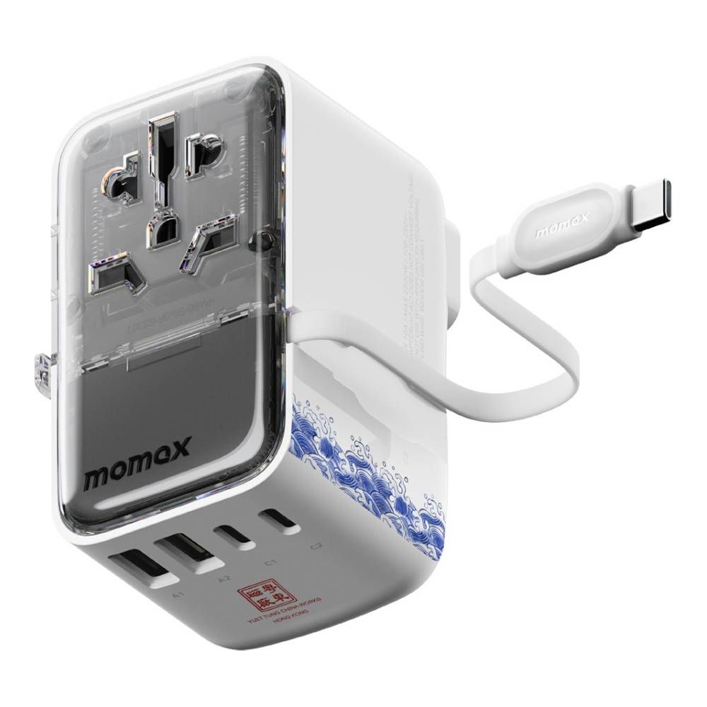 シャア専用ザク35W充電器 Flow 1-World+ 【日本未発売】MOMAX Momax 連USB 35W 紅彗星) (MS06S Flow 1-World+ Gundam Bandai 摩米士x 旅行用家電