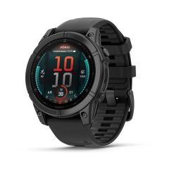 Garmin - Fenix E 47mm AMOLED Slate Gray with Black Silicone Smart Watch 010-03025-13