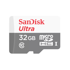 SanDisk Ultra microSD cards 100MB/s (White/ Gray) without adapter - 32GB （SDSQUNR-032G-GN3MN）