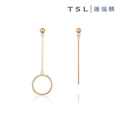 TSL|謝瑞麟 - KUHASHI 細萃系列 18K玫瑰色黃金耳環 08725 08725-NANA-R-XX-001