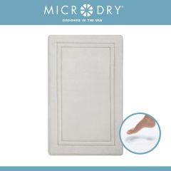 MicroDry - SpeedDry 53x86 cm Framed Memory Foam Bath Mat - Ivory 10868-Ivory