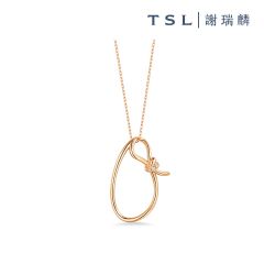 TSL|謝瑞麟 - KUHASHI MUSUBI 18K Rose Gold with Diamond Necklace 14434-DDDD-R-45-003
