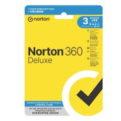 Norton - 360 Deluxe - 1 Year/3 Year 1 User 3 Devices (Physical Card Version) CR-155-30-DLX-MO