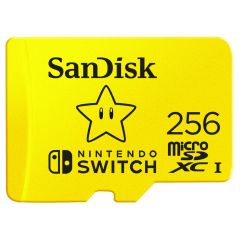 SanDisk - Nintendo MicroSD 256GB UHS-1 100M/R 90M/W Switch Card (SDSQXAO-256G-GN3ZN) 159-18-00137-1