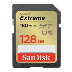 SanDisk - Extreme SDXC Card 128GB UHS-I 180MB/R 90MB/W (SDSDXVA-128G-GNCIN) 159-18-00168-1