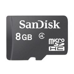 159-18-MSD08A-C SanDisk Flash MicroSD Class 4 Memory Card (SDSDQM-B35)