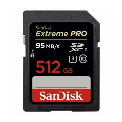 159-18-XPA512-1 SanDisk Extreme PRO UHS-I 95MB/s 512GB Memory Card (SDSDXPA-512G-G46)