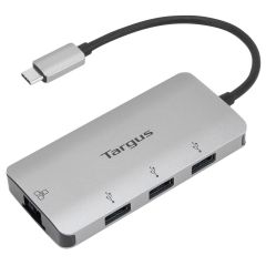 Targus - ACA959 USB-C 網絡端口 Hub 四合一集線轉接器 - 銀色 (196-59-00414-1)