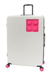 LEGO - 樂高 2x2方塊 雙輪白+紫色行李箱 (40L/70L/110L)