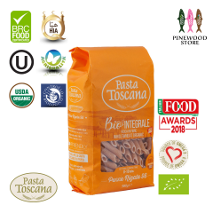 Pasta Toscana - Premium Organic Whole Wheat Pasta with Omega 3(Penne Rigate #98) 20210036