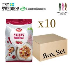 【原箱】AXA - 瑞典紅莓乳酪天然即食脆麥片 (500g x 10包) 20210104
