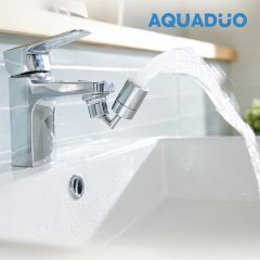 AQUADUO - 360° Rotation Washbasin Faucet Filter (with Sediment Fliter 9pcs) WB-360 2200301