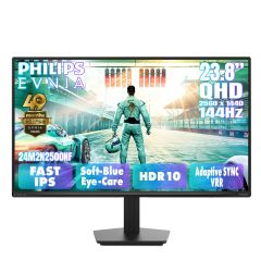 PHILIPS - EVNIA 24M2N2500NF 23.8" 2K QHD Fast IPS 0.5ms 144Hz Gaming Monitor 24M2N2500NF