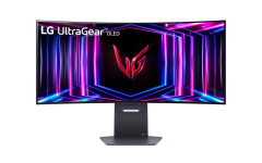 LG 34 吋 UltraGear™ 21:9 Ultra-WQHD OLED 800R 弧形遊戲顯示器 | 支援 240Hz 更新率、0.03ms (GtG) 反應時間及 DisplayHDR True Black 400 (34GS95QE-B) [預計送貨時間: 7-10工作天]