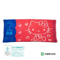 Marushin - Sanrio ® Hello Kitty Towel Pillow Cover (Red) 3005030400