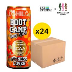 【原箱】Lohilo - 瑞典BCAA能量飲品-白桃 (無糖) 330ml x 24罐