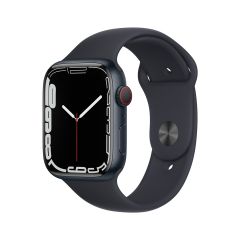 Apple Watch Series 7 GPS + 流動網絡 45mm 鋁金屬錶殼；運動錶帶 CR-AW7GC45ASB-O2O