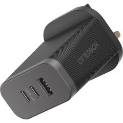 OtterBox Premium Pro GaN 72W 三輸出快速插牆式電源轉換器 (黑色) 4170191