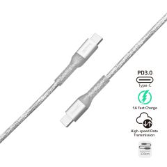 inno3C i-100CA-12 Type-C to Type-C 100W Cable (Transparent Silver) CR-4173291-O2O