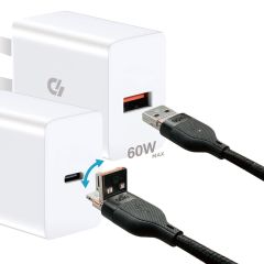 高崎SWITCH 60W一線兩用快速充電線(USB A to USBC/ USBC to USBC) （GSC2301） CR-4181561