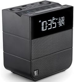 SOUNDFREAQ Sound Rise II Wireless Speaker & Alarm Clock Black 4189911