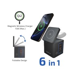 inno3C i-105WS 105W Qi2 + GaN 6-in-1 Wireless Fast Charging Dock 4191931