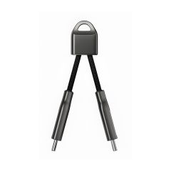 Travelmall USB-C 對 USB-C 鑰匙圈金屬充電線 4193691